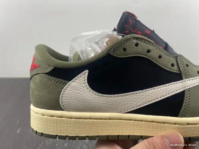 Cheap LOW TRAVIS SCOTT SP 'BLACK DM7866-002 OLIVE' AIR JORDAN OG X 1 0525